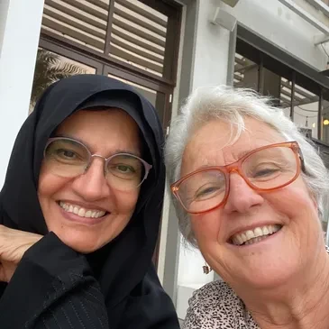Judy Wollin and Eman Alblooshi together
